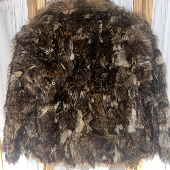 Genuine Fur Bomber Style Coat Size Small Medium Vintage Frankenberger’s - Picture 6 of 17